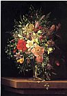 Exotic Floral II Paintings - Floral Still Life by Adelheid Dietrich